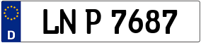 Trailer License Plate